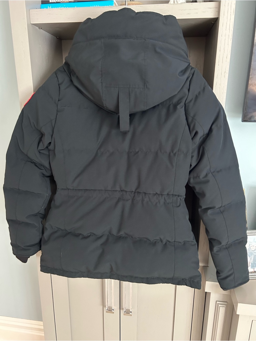 Canada Goose Womens Black Quilted Down Jacket with Logo Patch - Picture 5 of 8